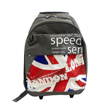 Mochila escolar London com trolley fixo 43 cm