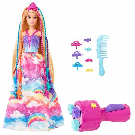 Boneca Barbie Dreamtopia Princesa Tranças às cores