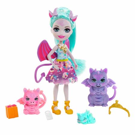 Boneca Royal Enchantimals Doll with dragon family
