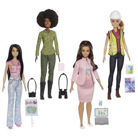 Boneca Barbie  EcoLeadership 4 bonecas recicladas