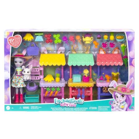 Enchantimals boneca mercado rural de Becker Bunny