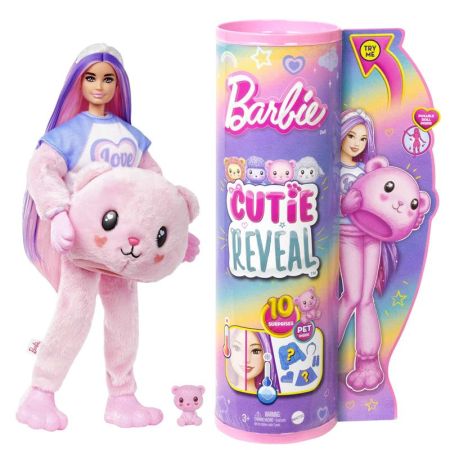 Barbie boneca Cutie Reveal Cutie Reveal Teddy Bear