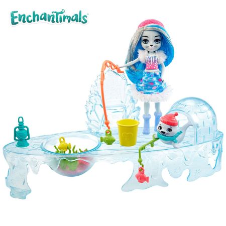 Boneca Enchantimals Pesca no gelo