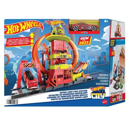 Hot Wheels City pista Super Fire Station