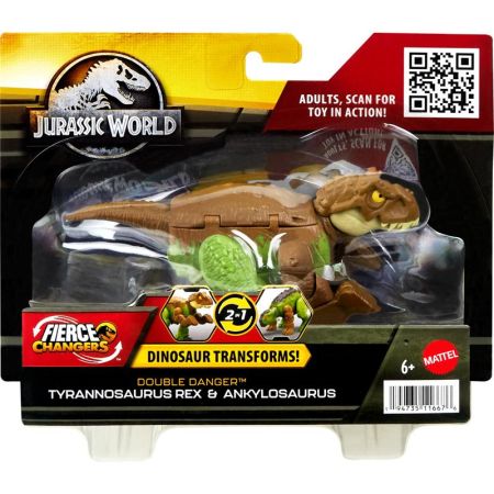 Jurassic World dino Tyrannosaurus a Ankylosaurus