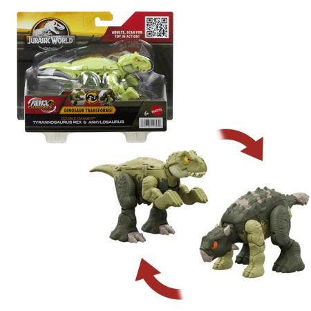 Jurassic World dino Tyrannosaurus a Ankylosaurus