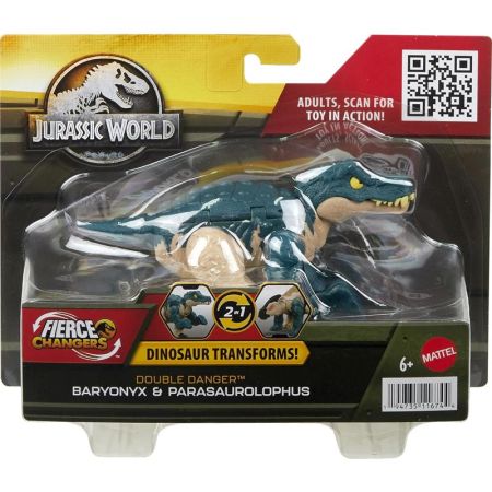 Jurassic World dino Baryonyx a Parasaurolophus