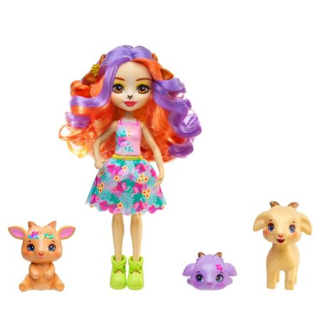 Enchantimals Boneca Golita Goal família de pets