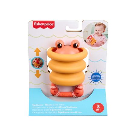 Fisher Price guizo de silicone carangueijo