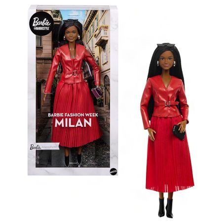 Barbie Signature Bstyle boneca Travel Milão