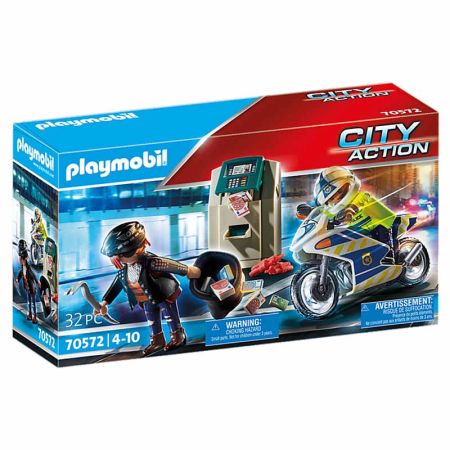Playmobil City Action Moto Perseguição do ladrão