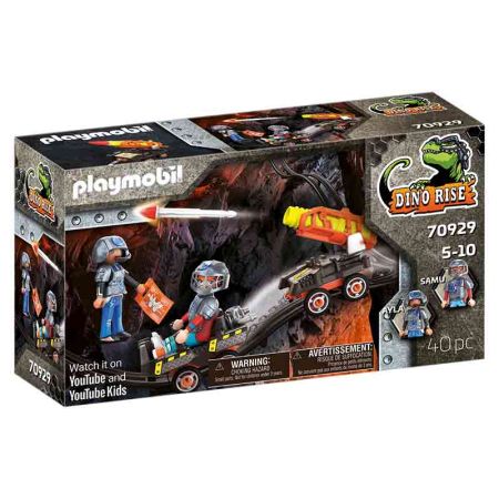 Playmobil dino Rise Dino Mine Carro míssil