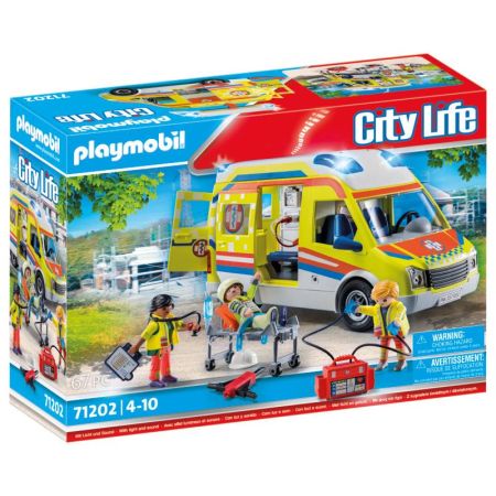 Playmobil City Life ambulância com luz e som