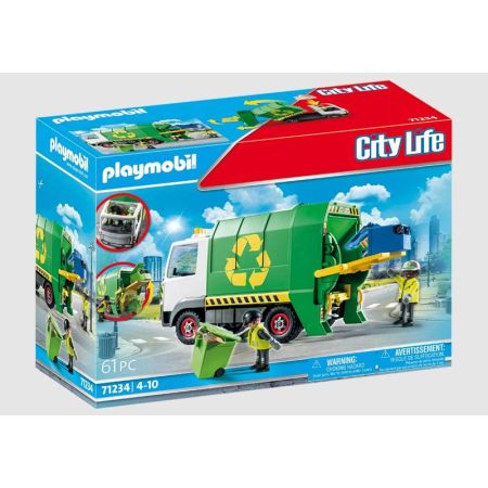 Playmobil City Life caminhão de reciclagem