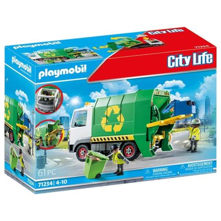 Playmobil City Life caminhão de reciclagem