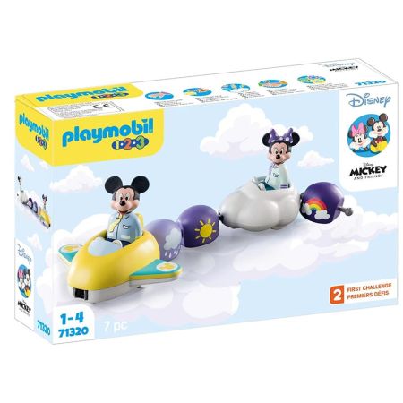 Playmobil 1.2.3 Mickey e Minnie comboio nuvem