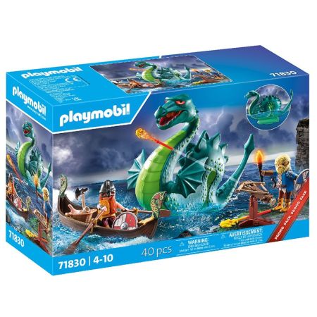 Playmobil Vikingos com monstro marinho