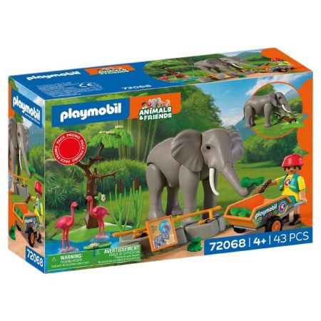 Playmobil Animal & Friends elefante com tratadora
