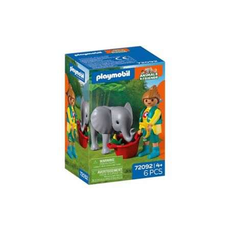 Playmobil Animal&Friends bebé elefante cuidadora