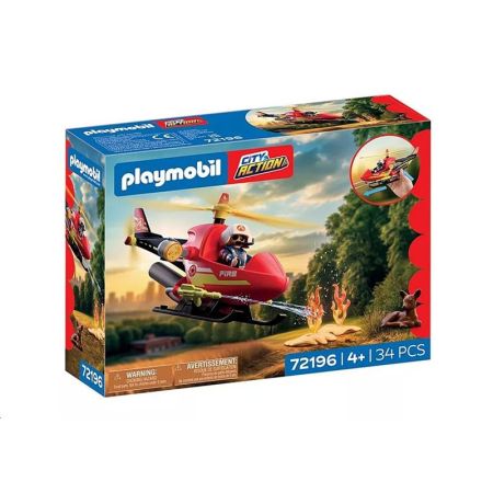 Playmobil City Action Helicóptero de bombeiros