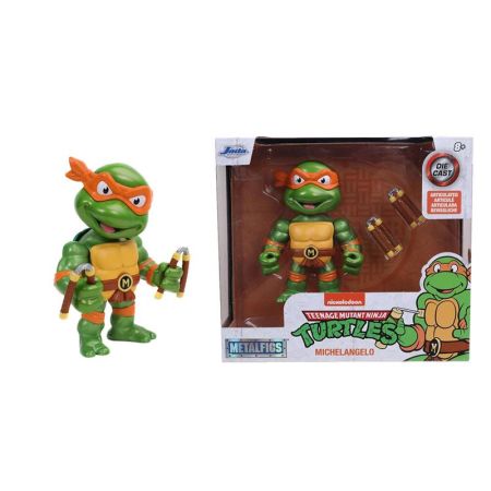 Figura Tartarugas Ninja Michelangelo 10cm metal