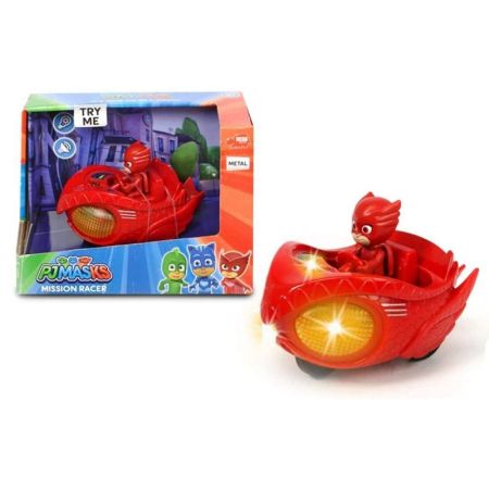 PJ Mask Corujinha com veículo metal com luzes