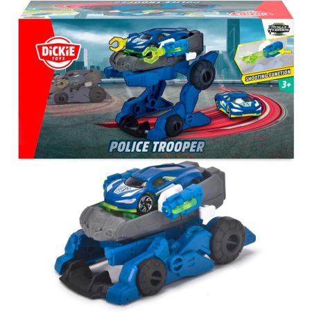 Veículo Policia Trooper 2 em 1 12cm