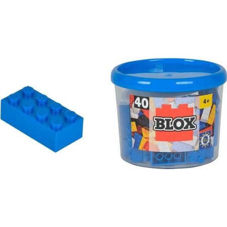 Bote Blox com 40 bloques azuis
