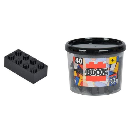 Bote Blox com 40 bloques pretos