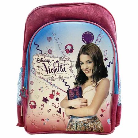 Mochila escolar Violeta com estojo e dário