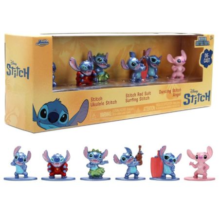 Conjutno 6 nano figuras Stitch 4 cm