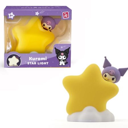 Hello Kitty figura e estrela com luz Kuromi