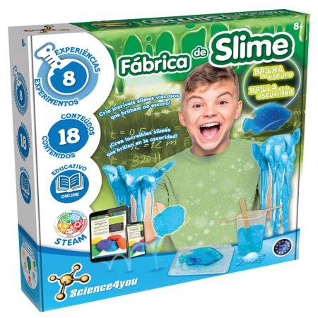 Science4you Fábrica Slime brilha no escuro