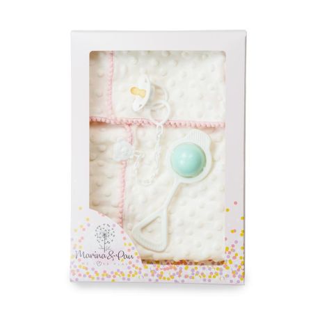 Conjunto manta, guizo e chupeta