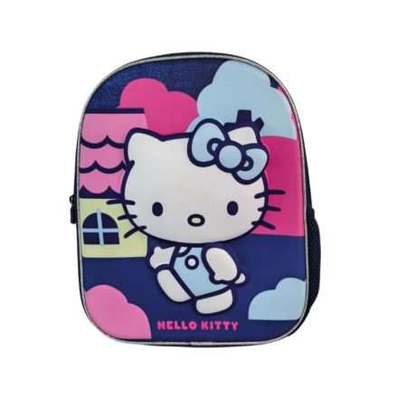 Mochila 3D pré escolar Hello kitty 30 cm
