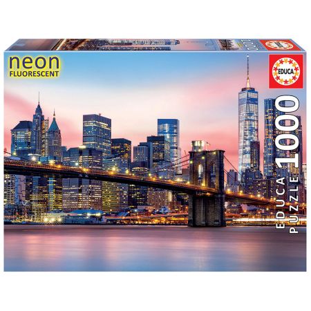 Educa puzzle 1000 ponto de Brooklyn neón