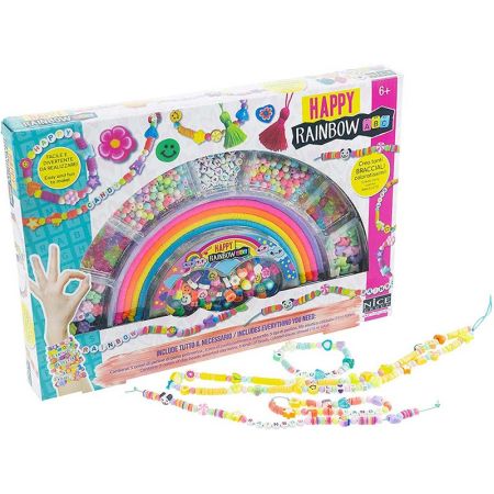 Conjunto 300 missangas Perline Happy Rainbow