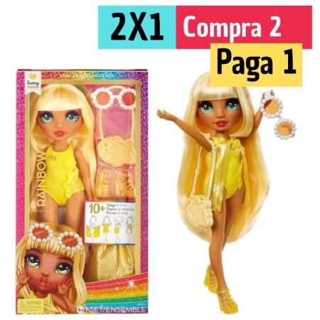 Rainbow High boneca diversão em baixo do sol Sunny