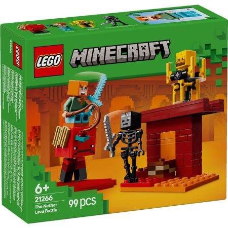 Lego Minecraft a batalha da lava do inframundo