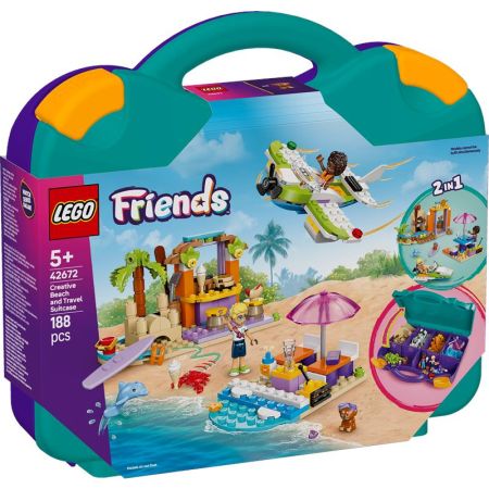 Lego Friends praia criativa e mala de viagem