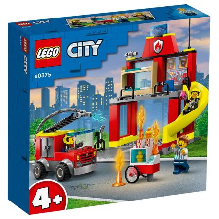 Lego City Quartel e Camião dos Bombeiros