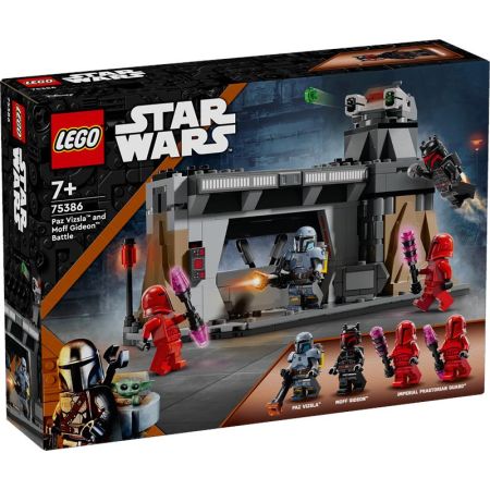 Lego Star Wars batalha Paz Vizsla e Moff Gideon