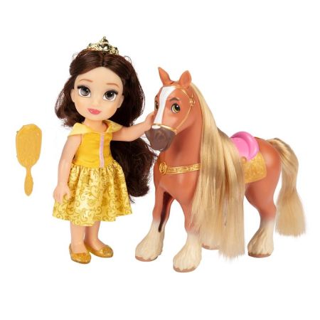 Princesas Disney boneca Belle 15 cm com Phillippe