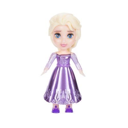Princesas Disney Frozen boneca Elsa lilá metal 7cm