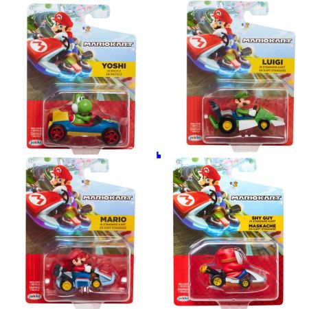 Super Mário carros mini kart Racers 6 cm