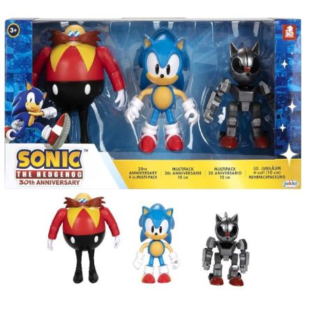 Sonic conjunto de 3 figuras 10 cm