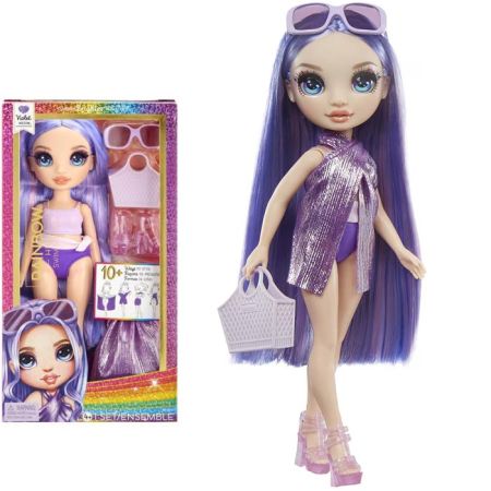 Rainbow High boneca diversão baixo do sol Violet