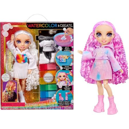 Rainbow High muñeca Color & Create ojos lilas