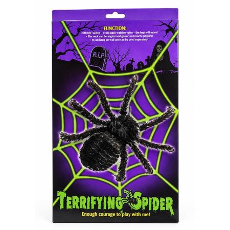 Aranha com teia luminosa Halloween