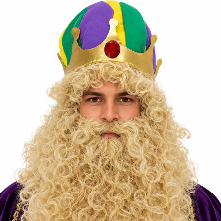 Peruca Rei com Barba Carnaval